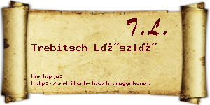 Trebitsch László névjegykártya